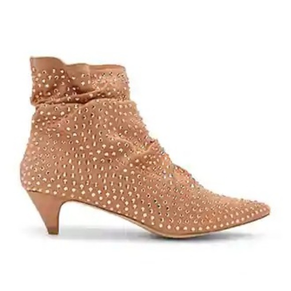 Shoes - Iridescent Studded Booties
